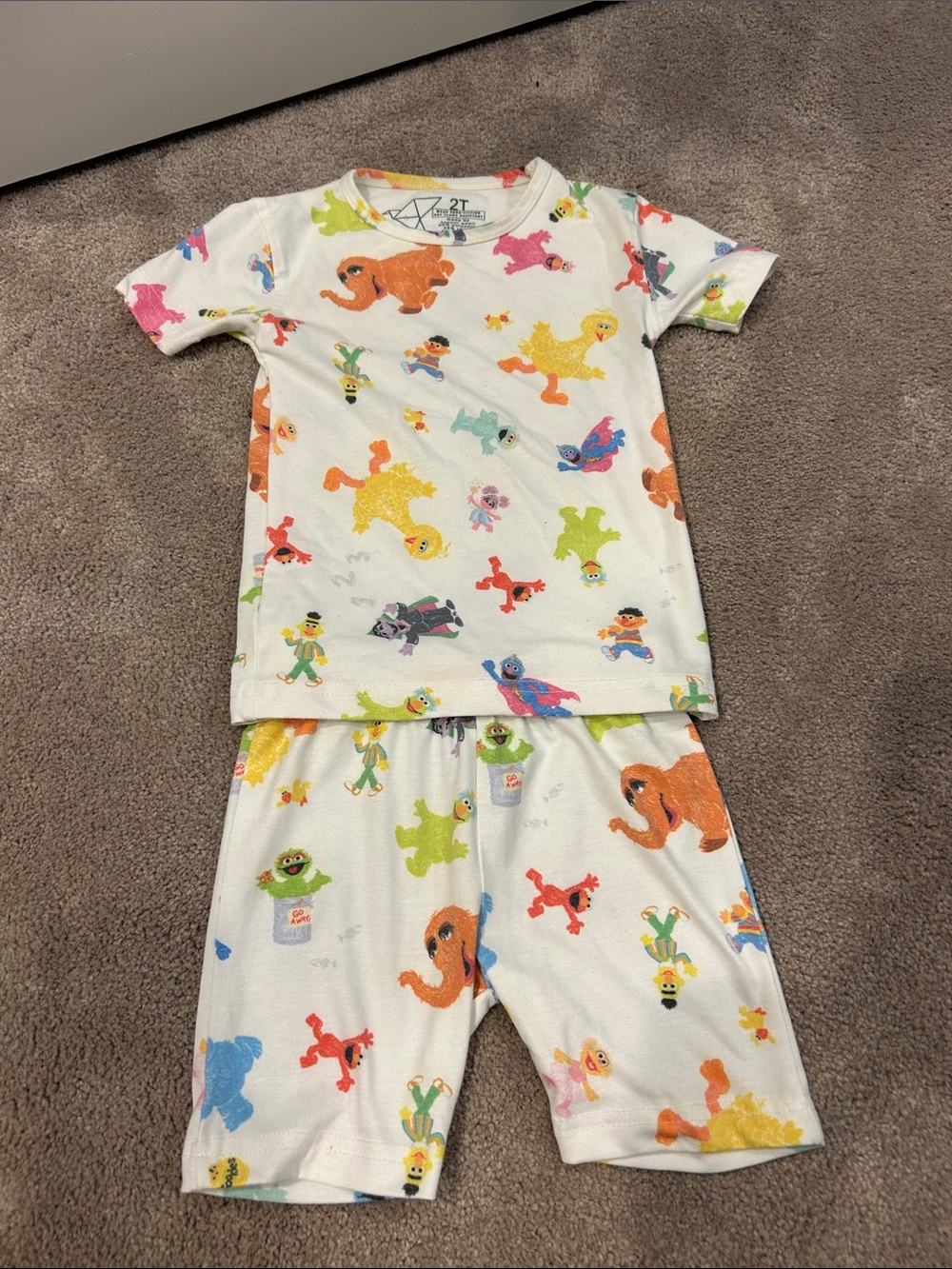 Copper Pearl Sesame Street Short Pajama Set